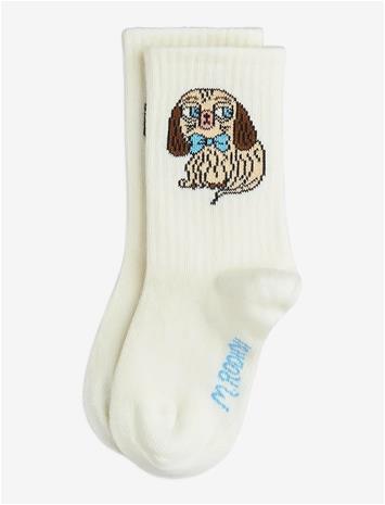 MINI RODINI Dog 1-Pack Socks - OFF-WHITE - 28/31