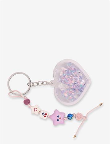 MANGO Multi-Charms Keyring - LT-PASTEL PURPLE - One Size