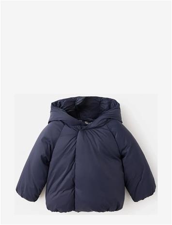 MANGO Hooded Coat - NAVY - 98