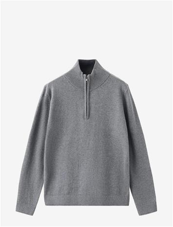 MANGO Knitted Sweater With Perkins Neck - MEDIUM GREY - 152 – kuva 2/2