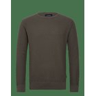 LINDBERGH Cable Knit Jumper - DK ARMY - S