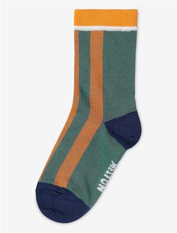 MELTON Block Stripe Socks - JASPER - 23/26