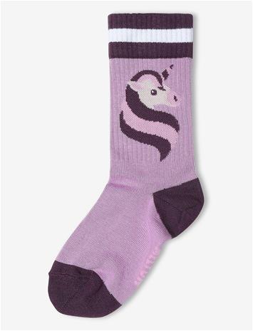 MELTON Unicorn Socks - BLOSSOM GRAPE - 31/34
