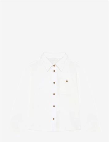 MINYMO Shirt Ls - SNOW WHITE - 128