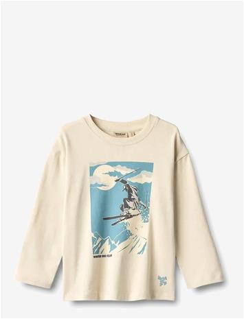 WHEAT T-Shirt L/S Dixie Print - OFFWHITE - 122 – kuva 2/2