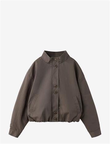 MANGO Bomber Jacket - BROWN - 164
