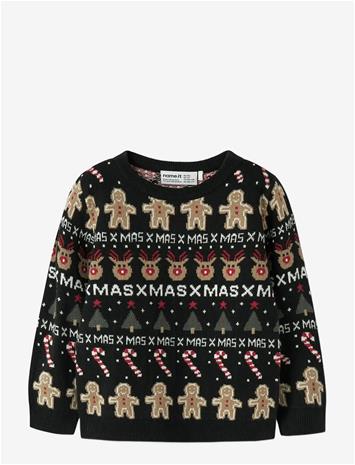 NAME IT Nmmrasko Ls Knit Box - BLACK - 86