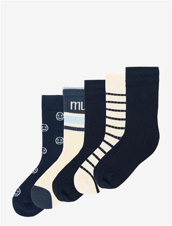 MINIPOP Mpopmac Bamboo Socks 5-Pack - NAVY - 31/34