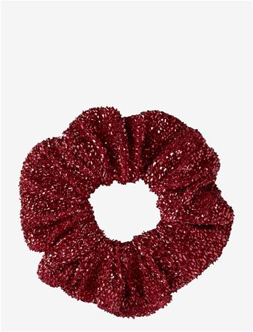 NAME IT Nkfriglitter Scrunchie - RED DAHLIA - One Size