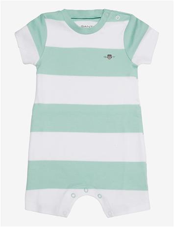 GANT KIDS Striped Ss Romper - WASHED TURQUOISE - 68