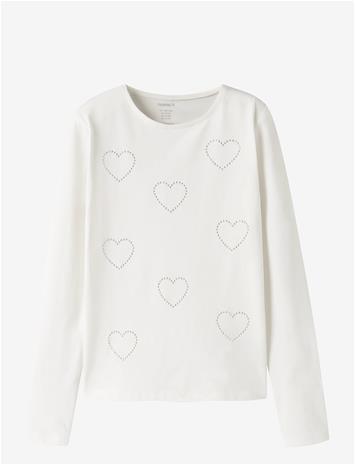 NAME IT Nkfolenni Ls Slim Top Box - CLOUD DANCER - 116