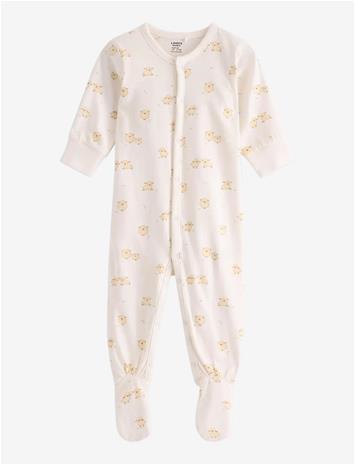 LINDEX Pyjamas With Feet - LIGHT DUSTY WHITE - 56