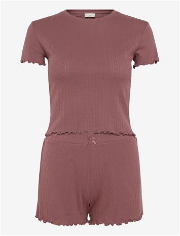 MANGO Short Cotton Pyjamas - PINK - S