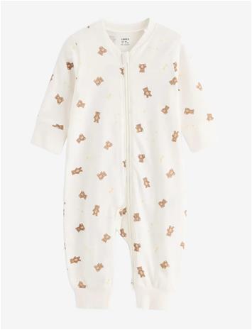 LINDEX Pyjamas With Application At The Back - LIGHT DUSTY WHITE - 98