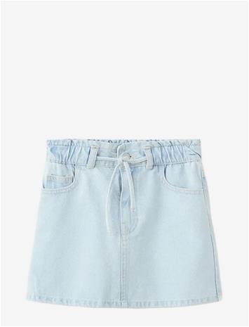 MANGO Knot Denim Skirt - OPEN BLUE - 122
