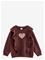 LINDEX Sweatshirt With Brushed Inside - DARK BROWN - 92 – kuva 4