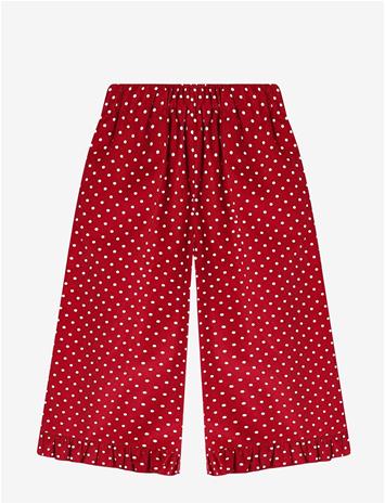 FLIINK Dolly Dot Ruffle Pant - RED BUD DOT - 80