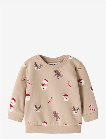 NAME IT Nbnruller Ls Sweat Bru - SESAME - 80 – kuva 2/2