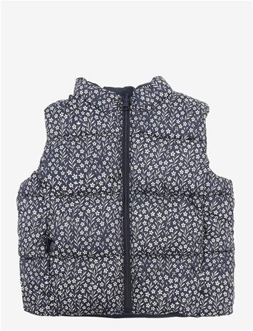 MANGO Reversible Quilted Gilet - NAVY - 116