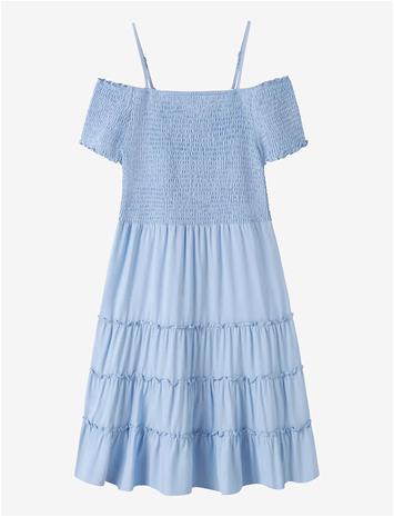 LMTD Nlfsandy Solid Sl Short Dress - WINDSURFER - 164