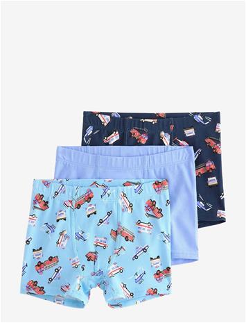 LINDEX 3-Pack Boxer Shorts - DARK BLUE - 98/104