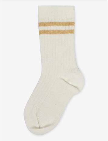 MINI RODINI Wool Rib 1-Pack Socks - OFF-WHITE - 20/23