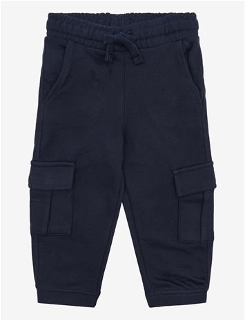 MANGO Cotton Cargo Trousers - NAVY - 86