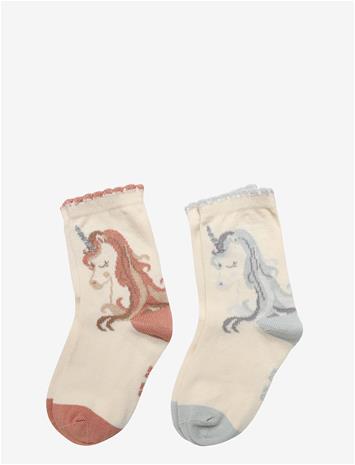 MINYMO Socks W. 3D Effect (2-Pack) - CANYON CLAY - 35\38