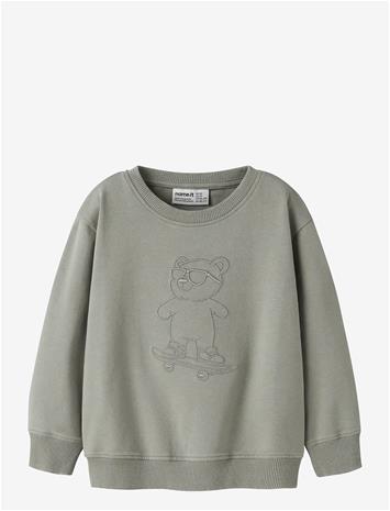 NAME IT Nmmdalk Ls Nreg Sweat Unb - SHADOW - 116