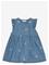Minymo Dress Ss Emb. Chambray - Blue - 92 – kuva 4