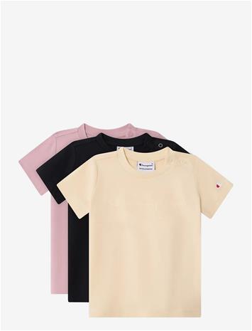 CHAMPION 3 Pack Ss Tee - YS175-LWO/NBK/BIR - 92