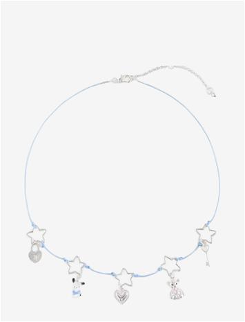 MANGO Star Charms Necklace - SILVER - One Size