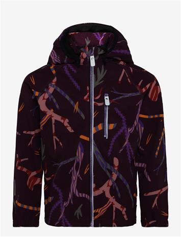 REIMA Softshell Jacket, Vantti - DEEP PURPLE - 104