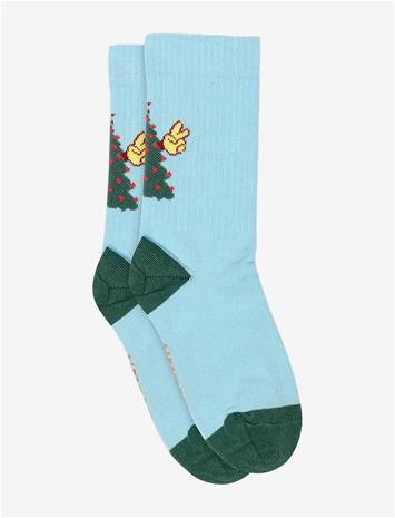 MELTON Tree Peace Socks - SKY BLUE - 27/30