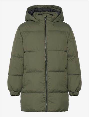MANGO Long Coat With Padded Lining - BEIGE - KHAKI - 128