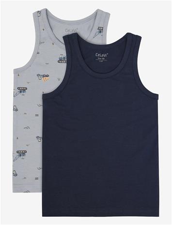 CELAVI Undershirt 2-Pack - WEATHERVANE - 140