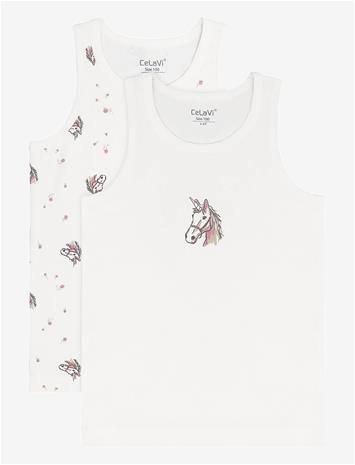 CELAVI Undershirt 2-Pack - CLOUD - 80
