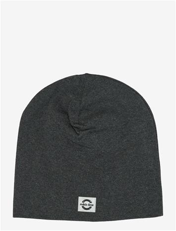 MIKK-LINE Cotton Hat - Solid - DARK GREY MELANGE - 98/104