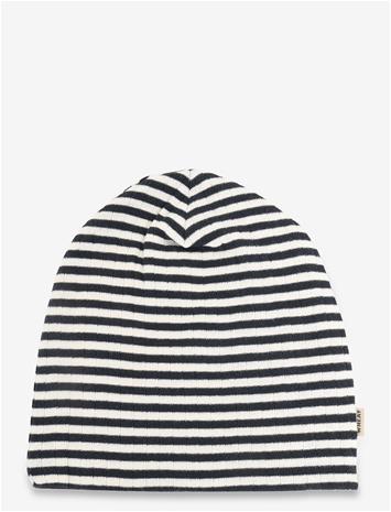 WHEAT 2 Hat Soft Aidan - NAVY RIB STRIPE - 3-9M