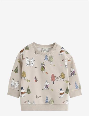 LINDEX Moomin Sweatshirt With Brushed Inside - LIGHT BEIGE - 80