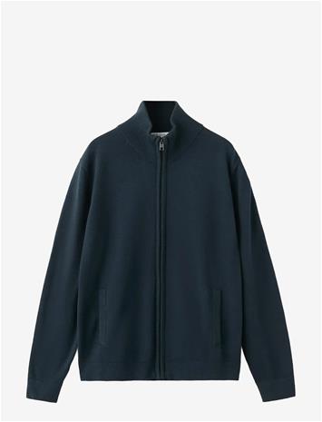 MANGO Zipped Knit Cardigan - NAVY - 152 – kuva 2/2