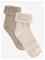HUTTELIHUT Wool Terry Socks 2-Pack - CAMEL MELANGE - 31\34 – kuva 2