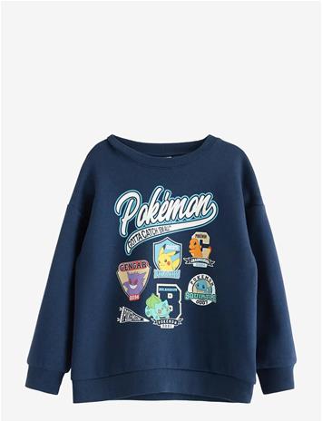 LINDEX Pokémon Sweatshirt With Brushed Inside - DARK BLUE - 116