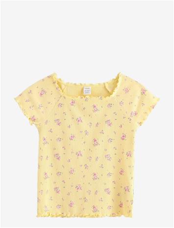 LINDEX Ribbed Top - LIGHT YELLOW - 128