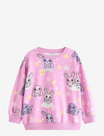 LINDEX Sweatshirt With Brushed Inside - LIGHT LILAC - 122
