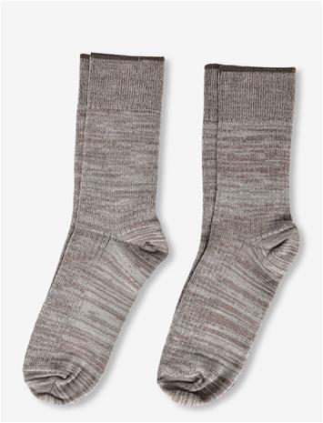 FUB 2-Pack Melange Socks - ECRU,HAZEL MELANGE - 33/36