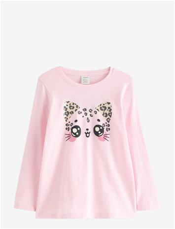 LINDEX Long Sleeved Top - LIGHT PINK - 128