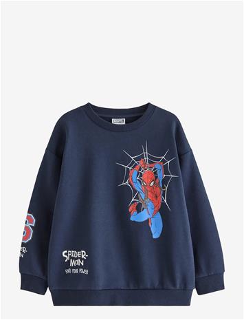 LINDEX Spider-Man Sweatshirt With Brushed Inside - NAVY - 122