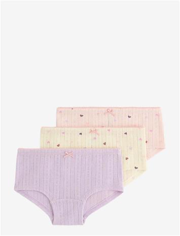 LINDEX 3-Pack Hipster Briefs - LIGHT PINK - 110/116