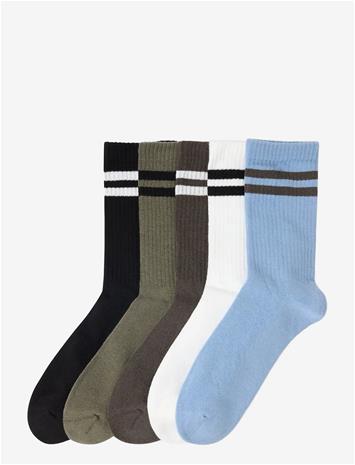LINDEX 5-Pack Socks - DARK BROWN - 31/33
